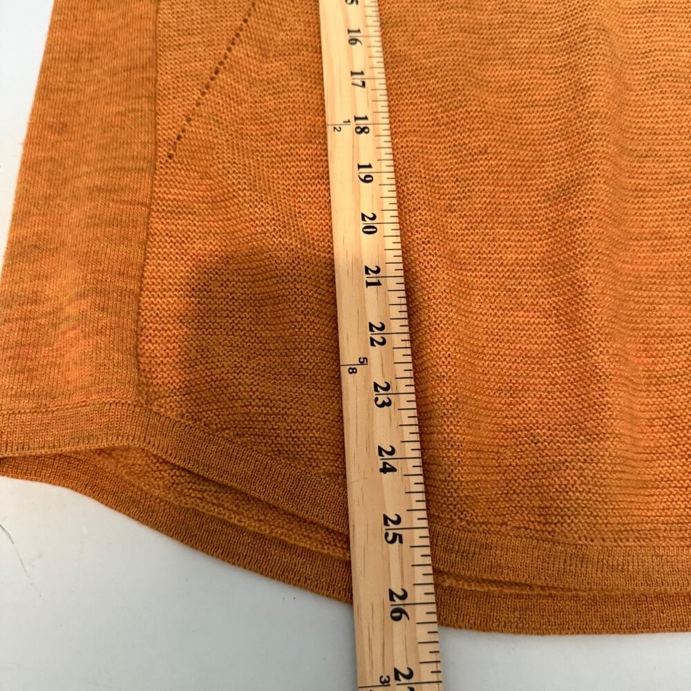 Eileen Fisher Royal Alpaca Crew Neck Lightweight Sweater Top XL Copper Brown - Picture 8 of 9